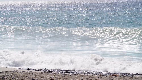 Meer, Sturm, Wellen und Schaum