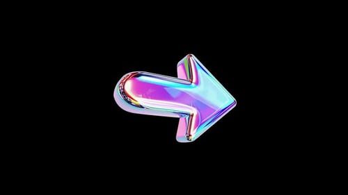 3d Gradient Arrow Loop Animation