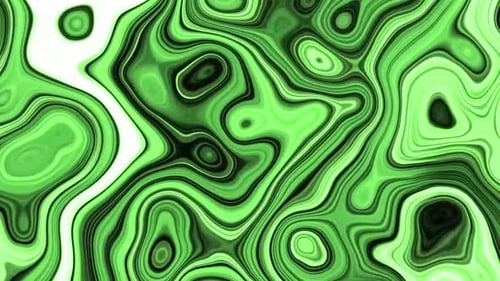Metallic Green Fluid Background Video