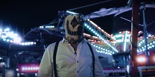 Asesino de Halloween en una feria