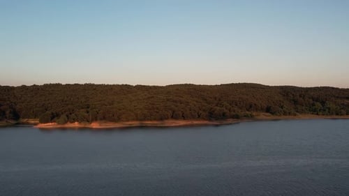 Aerial Lake and Forest