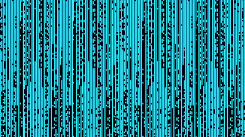 Blauer technologischer Datensimulationshintergrund 4 K 60 Fps