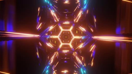Digital Technologic Strobe Neon Tunnel