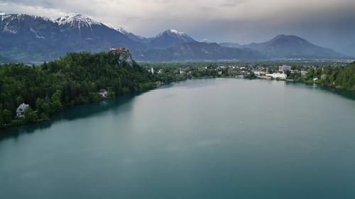 Castle on the Rock on Bled Lake