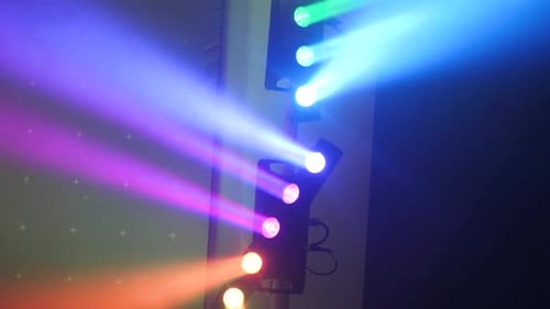 Bright Stage Lights At An Event