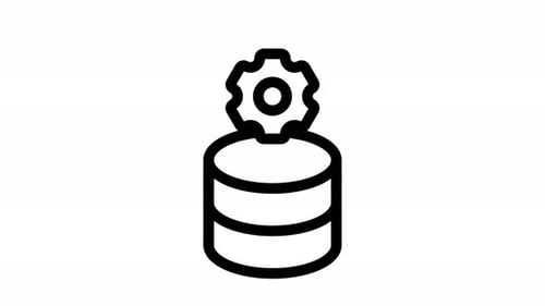 database line icon animation
