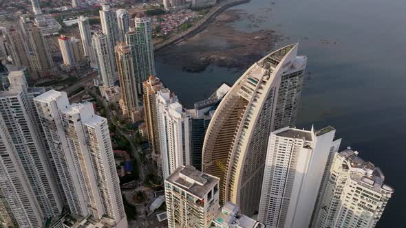 Edificios de gran altura en la ciudad de Panamá, Grabaciones de stock ...