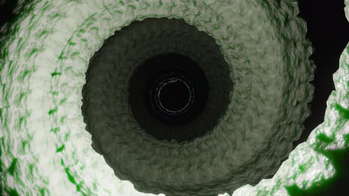 Abstract Vortex Descent in a Circular Tunnel