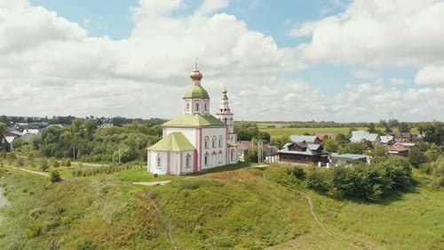 A Christian Church in the Village Suzdal Russia