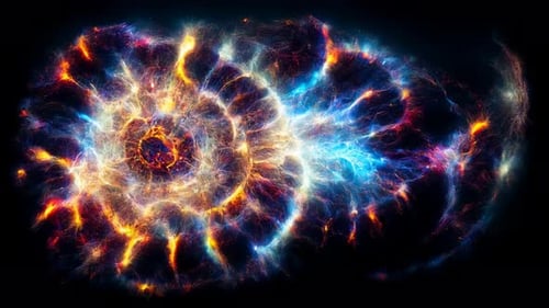 Space Nebula Colorful video moving stars space rotation nebula 4K