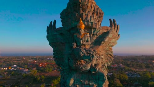 Amazing Sunset of Garuda Wisnu Kencana GWK Culture Park in South Kuta Bali Indonesia