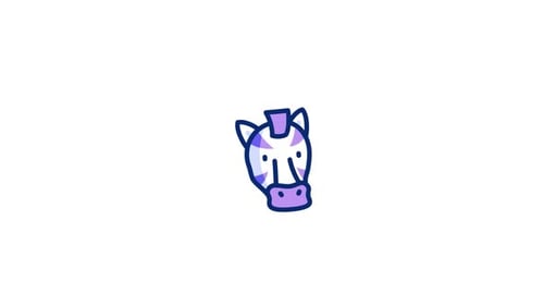 Animiertes Zebra-Symbol