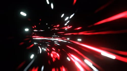 White And Red Cosmic Shining Fantasy Wormhole Portal Background Vj Loop In 4K