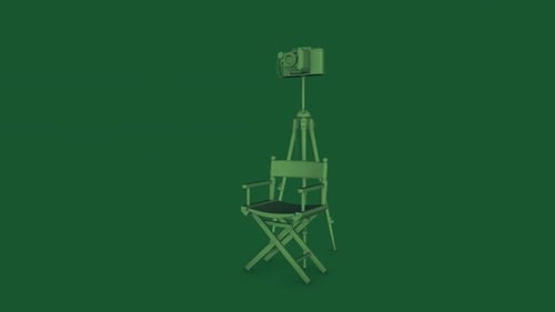 Vintage Cmera Chair Dark Green