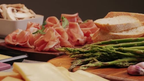Italian or Spanish Restaurant with Traditional Tapas Food Spanish Cuisine Delicious Tapas and Cheese