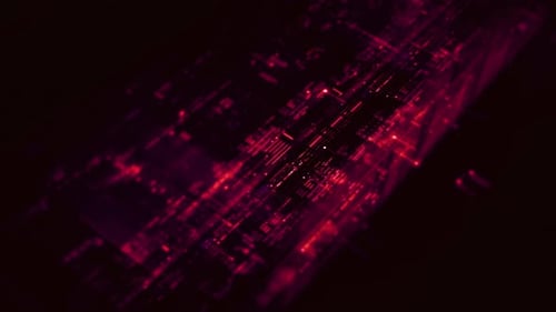 Futuristic Digital Data Stream Tech Background Animation