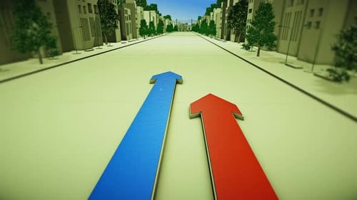 Growth Arrow In The City 4 K V.2