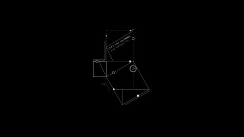 Looped Animation of Thin Line Rectangles HUD Element