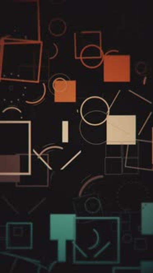 Vertical Video - Dynamic Motion Graphics Shapes Background