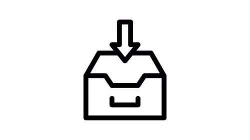inbox line icon animation