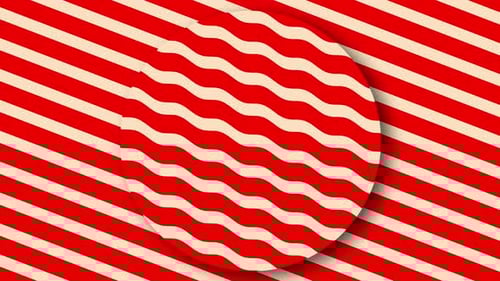 Animated Pattern With Symmetric Geometric Ornament