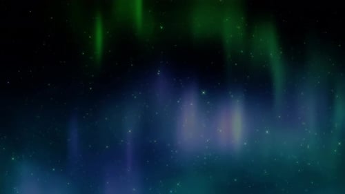 Night sky aurora