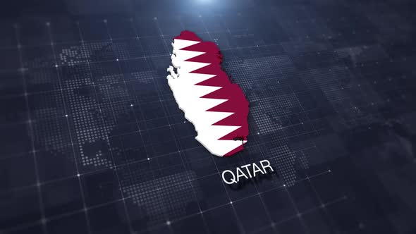 Qatar Map Displaying, Backgrounds Motion Graphics ft. 3d flag ...
