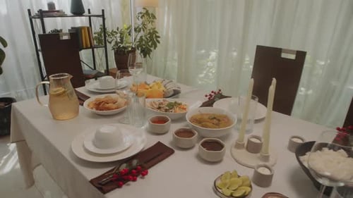 Intimate Table Setting for Elegant Dining Experience