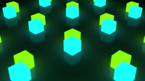 Dancing Neon Cubes Loop