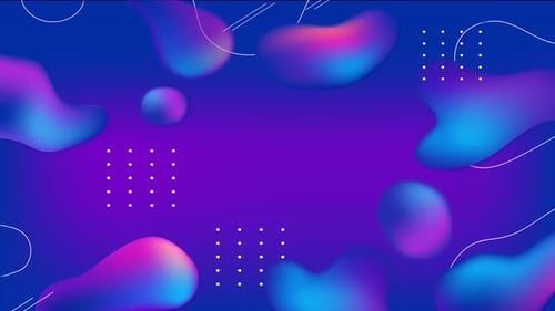 Blue Shape Animation Background