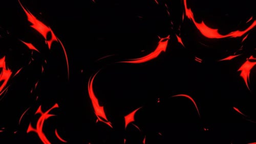Red Flowing Strange Changing Abstract Background Vj Loop In 4K