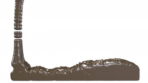 Liquid Chocolate Pour Fill Transition Animation
