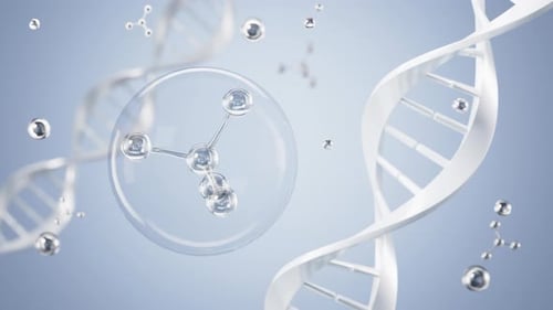 3D Animation of DNA Helix and Molecular Structure for Science