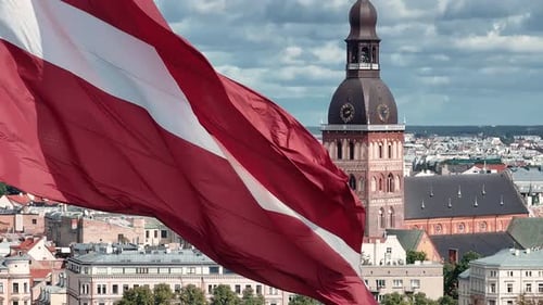 Patriotic Video Riga Aerial View