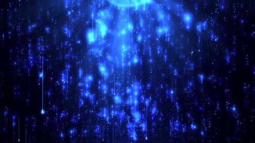 blue light rain background animation