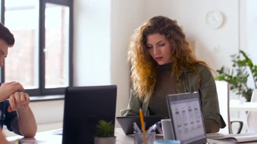 Creative Team Collaboration in Modern Office Space