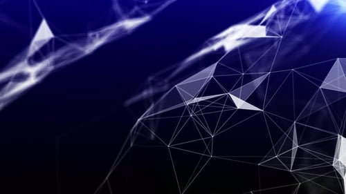 Digital Blue Background With Dots And Lines