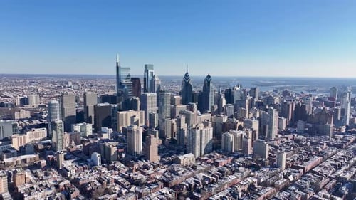 Amazing Downtown Philadelphia At Philadelphia In Pennsylvania United States.