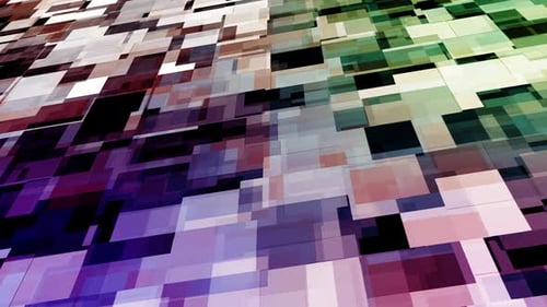 Dynamic Abstract Geometric Blocks Background Animation