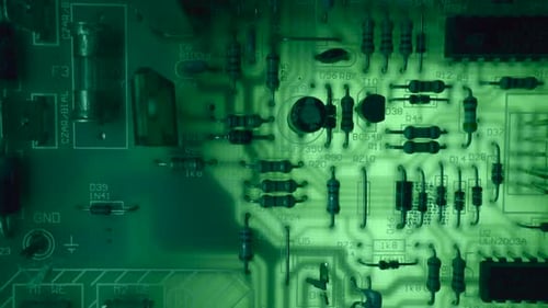 Electronic PCB Printed Circuit Board Digital Abstract Background Electrical Scheme Technology