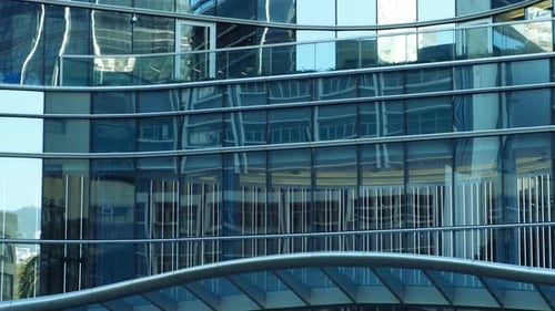 Glass Building Exterior in an Urban Setting