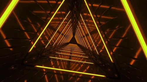 Neonlichtstromtunnel