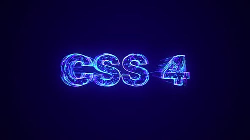 Futuristic CSS4 Text Reveal with Neon Kinetic Typography
