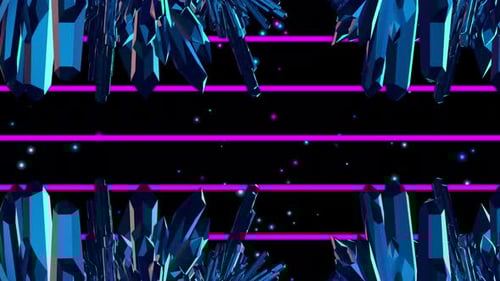 Strobo-Schleife aus Kristall