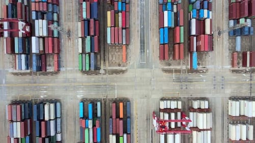 Blick auf Container Cargo