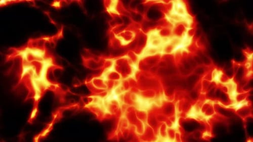 Fiery Abstract Texture Resembling Lava