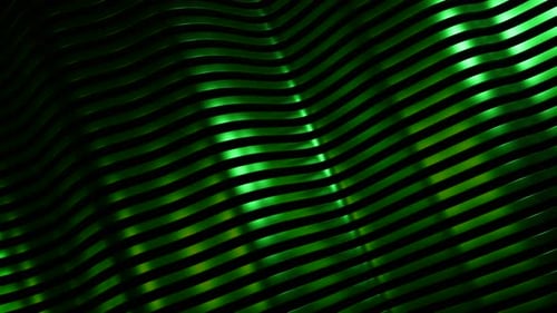 Parallel horizontal metal 3D narrow stripes with light flares