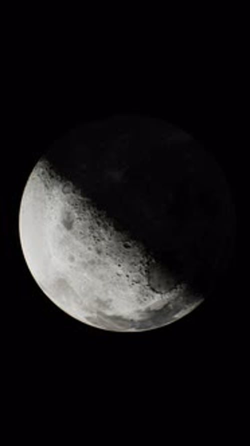 Spinning Moon Sphere Galaxy in Space with Solar System