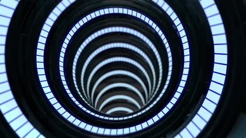 4K Unendlicher Loop-Tunnel Sci Fi