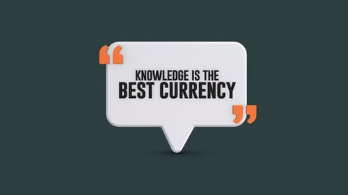 Animated 3D Speech Bubble Quote Reveal